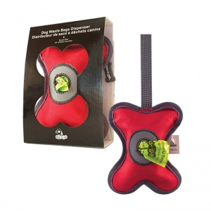 Doo-n-Go-Dog-Bone-Shaped-Dispenser-Red