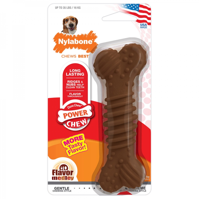Dog chewing toy Nylabone Dura Chew Texturised Chicken Nylon main image 1