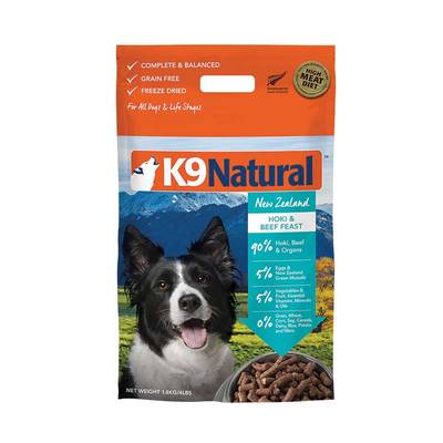 K9 Natural - Hoki & Beef Freeze Dried 1.8g K9-Natural-Hoki-Beef-Freeze-Dried-1.8g