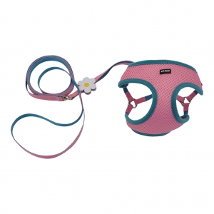 Lil Pals Mesh Harness & Lead Combo Pink