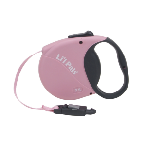 Lil Pals Retractable Leash with E-Z Snap 12' Pink