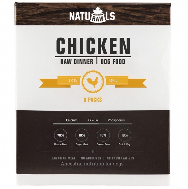 NATURAWLS Frozen - Raw Chicken & Veggie 454GM