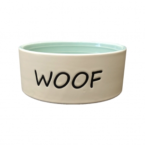 SPOT Woof Dog Dish Green 5"